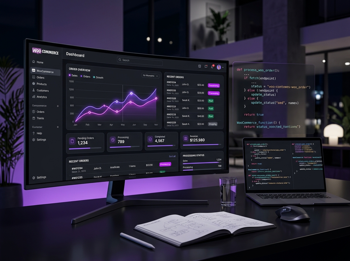 E-commerce operations team at work